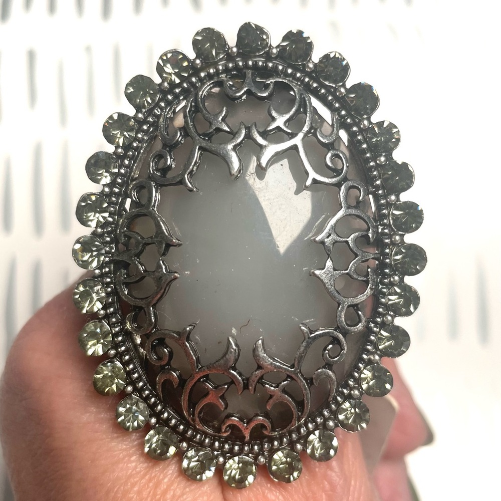 Elegant Silver Statement Ring